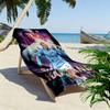 Football star Print Beach Towel, Large Soft Quick Dry Towel for Beach Camping Swimming
