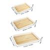 Wood Grain Storage Tray Multi-functional Rectangular Plastic Food Serving Tray Snack Dessert Tray Kitchen Living Room Tea Tray