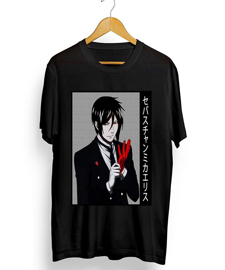 Chemise Black Butler,Sebastian new 2022,Kuroshitsuji,Toboso Yana shirt S to 5xl Unisex T-Shirt L