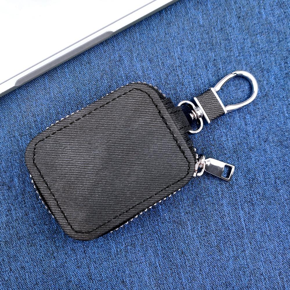 

Classic Denim Earphone Bag Lightweight with Keychain Headphone Storage Bag Portable Zipper Bag for AirPods Pro3/Pro2/AirPods 4 чорний