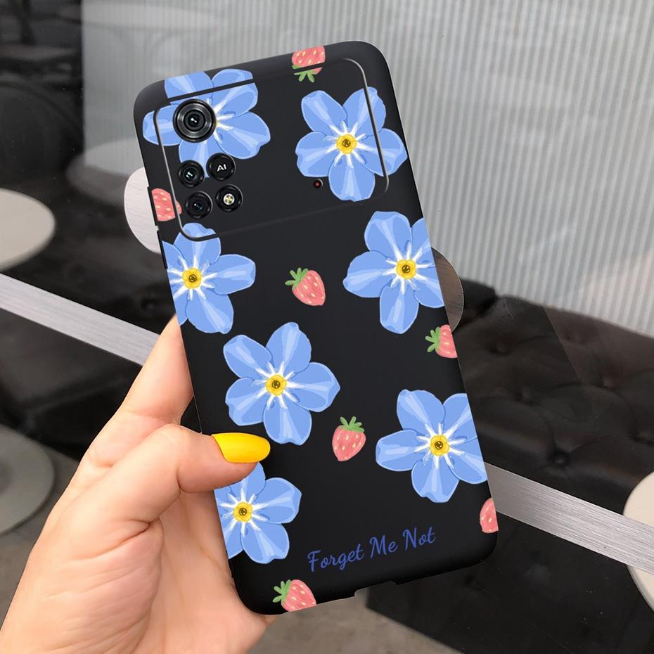 For Xiaomi Poco M4 Pro Case Lovely Pattern Candy Color Phone Case For Poco M 4 M4 Pro 5G 4G PocoM4 Soft Silicone TPU Back Cover