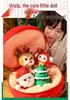Christmas Plush Set: Santa, Reindeer, Apple Cushion, Tree, Snowman Doll