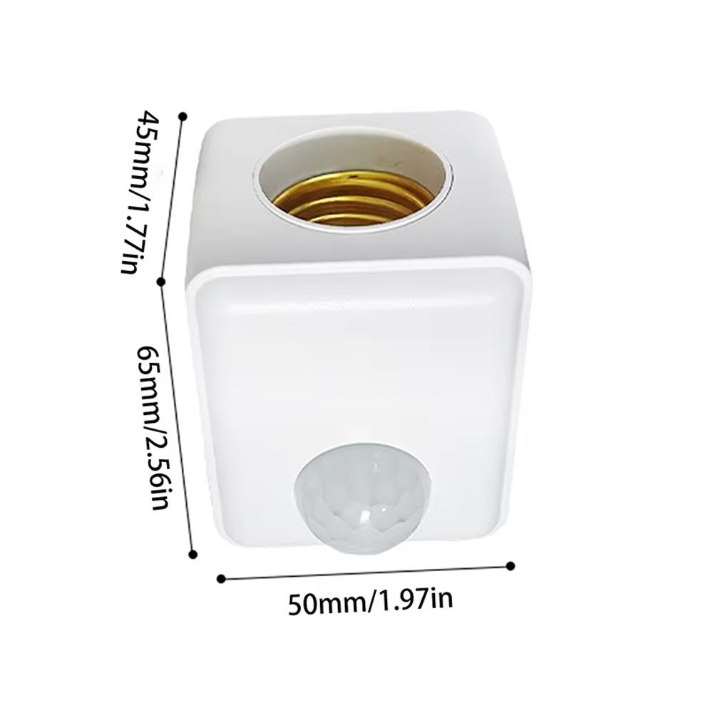 AC110-240V E27 Led Lamp Base with Motion Sensor PIR Human Induction Light Bulb Holder Socket Adapter Converter Adjustable