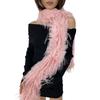 Solid Color Furry Furs Scarf for Adult Long Plush Neck Scarf for Cold Weather Offices Neck Warmer Formal Collar Shawl