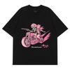 Original Skull Driver Graffiti T Shirt Y2K Unisex Unisex Skeleton Driver Short Sleeve Tees American Streetwear Casual Punk Tops
