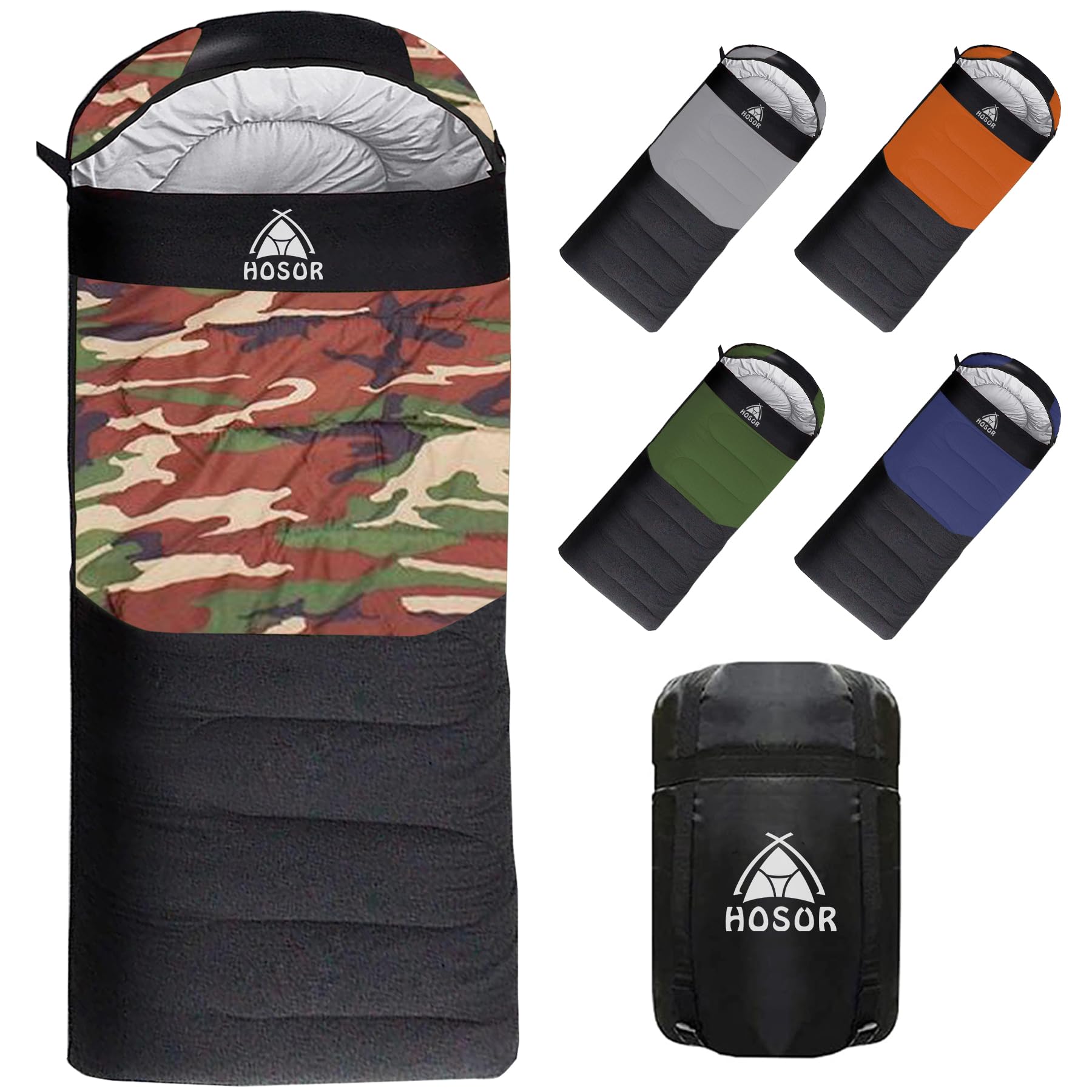 

HOSUR Sleeping 230T Ultra Compact and Easy to Ideal for Car Emergency Outdoor Storage Bag Comfortable Temperature Range Storage Bag Included