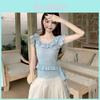 Top For Women Summer Blouse With Ruffle And Bow Details For Casual Wear