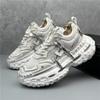 Chunky Sneaker Men Designer Tire Sole Running Shoes Fashion Casual Leather Mesh Breathable Height Increased Platform Sport Shoes