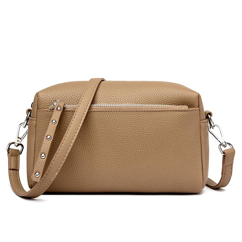Modemarken Damen Kleine Quadratische Umhängetasche Einfarbig PU-Leder Damen Crossbody Bag Damen Luxus Design Messenger Handtasche