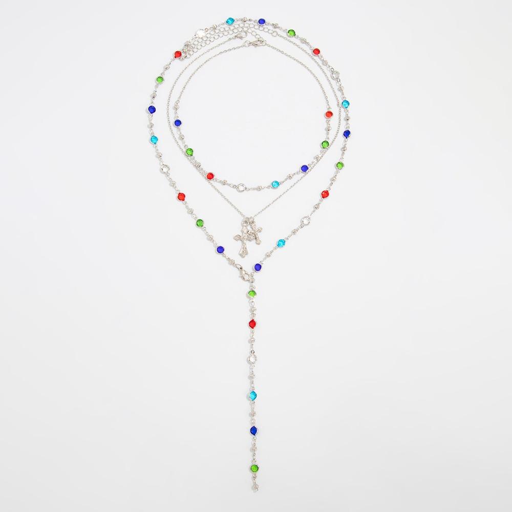 Tofs Lång Kedja Halsband Lång Choker Halsband Kreativt Y-format Halsband Dam