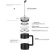1000ml French Press Coffee Maker 34oz Heat-Resistant Borosilicate Glass No-Drip Spout Advanced Filtration System