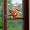 Cartoon Cute Greeting Teddy Bear Bedroom Decoration Wall Sticker for Children's Room