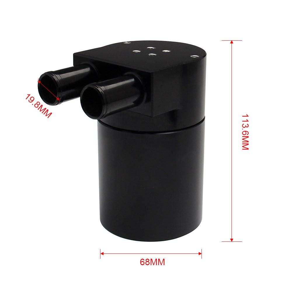 Universal Aluminum Alloy Reservior Oil Catch Can Tank for BMW N54 335 Black/Silver/Blue OCC-1005
