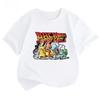 Potdemiel Summer New Pikachu Kids' 100% Cotton T-Shirt, Comfortable and Breathable, Suitable for Boys and Girls
