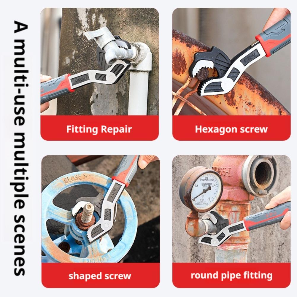 Industrial Grade 40CR Vanadium Steel Multifunctional Wrench With Anti Slip Bite Proof And Rust Proof Features Accessories