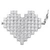 APM Monaco Heart-shaped Design, Elegant and Refined, High-end 925 Silver Bracelet, Women's Silver AB3743OX