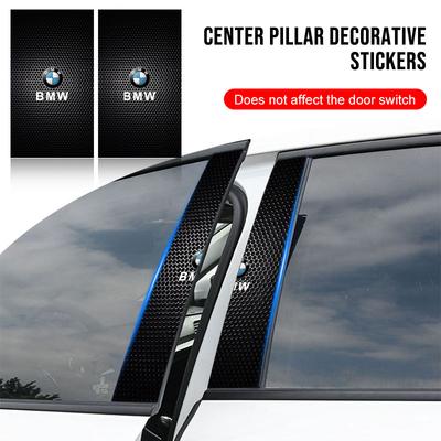 2Pcs Car Center Pillar Sticker Auto Logo Decorative Accessories for IX3 IX F07 G30 G20 G32 E70 E71 F48 F39 F34 F40 F45 F46