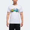 Adidas SS Key City Logo Print Sports Short Sleeve T-Shirt Men Tops White DX0641