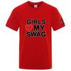 Girls Love My Swag Funny Logo Print Round Neck Ultralight Unisexs Quickdrying Breathable Sweatabsorbent Premium Tshirt