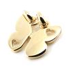 Les Trésors De Lily [J2055] - Gold Plated 'Butterfly' Pendant (breakable) - 15x14 Mm