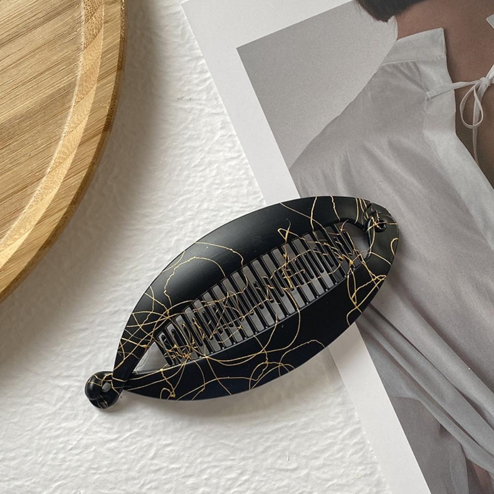 Fashion Fish Shaped Hairpin Barrettes Headwear Hair Claws Clips Ponytail Banana Clip  Women