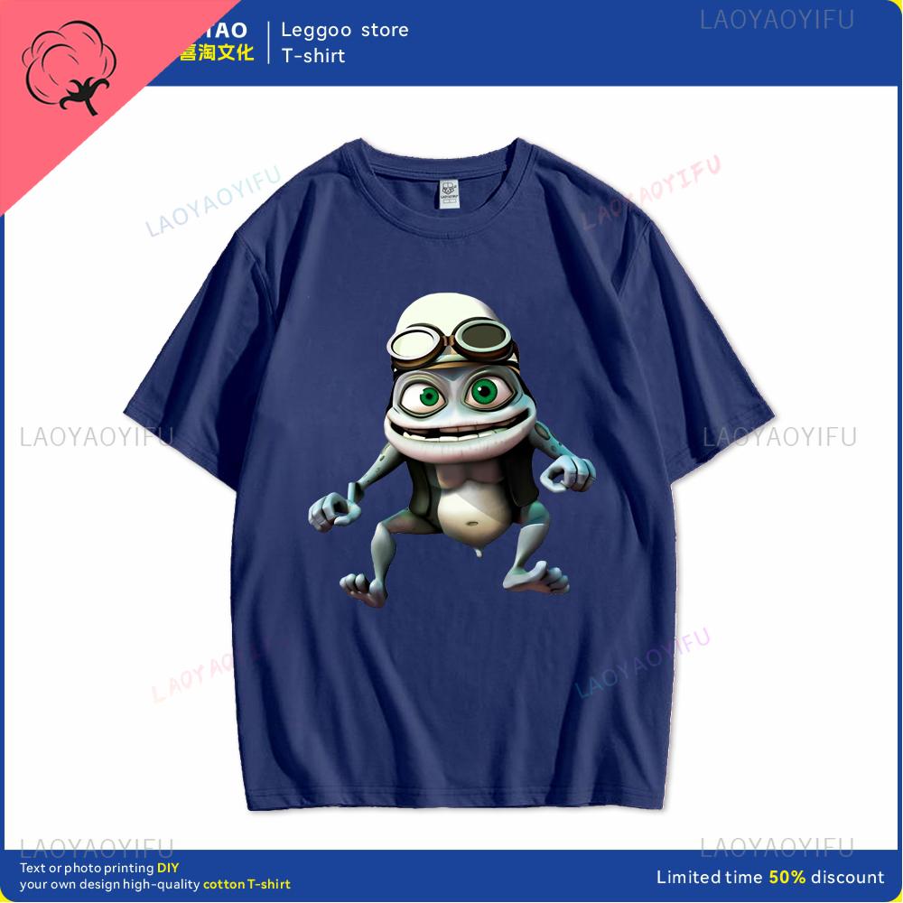 Crazy Frog T Shirt Crazy Frog TShirt Cotton Graphic Tee Shirt Short Sleeves Casual Men Cute Tshirt Hip Hop Harajuku Streetwear