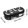 Pencil Case Casual 300D Polyester Spacious Storage Zip Around Closure with Main Compartment Mesh Pocket and Pen Slots for Students