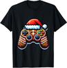 Christmas Gamer Video Games Santa Controller Xmas Unisex T-Shirt