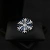 Snowflake Brooches for Women Ice Crystal Rhinestone Snowflake Pins Backpack Decoration Clothes Accessories Party Gift
