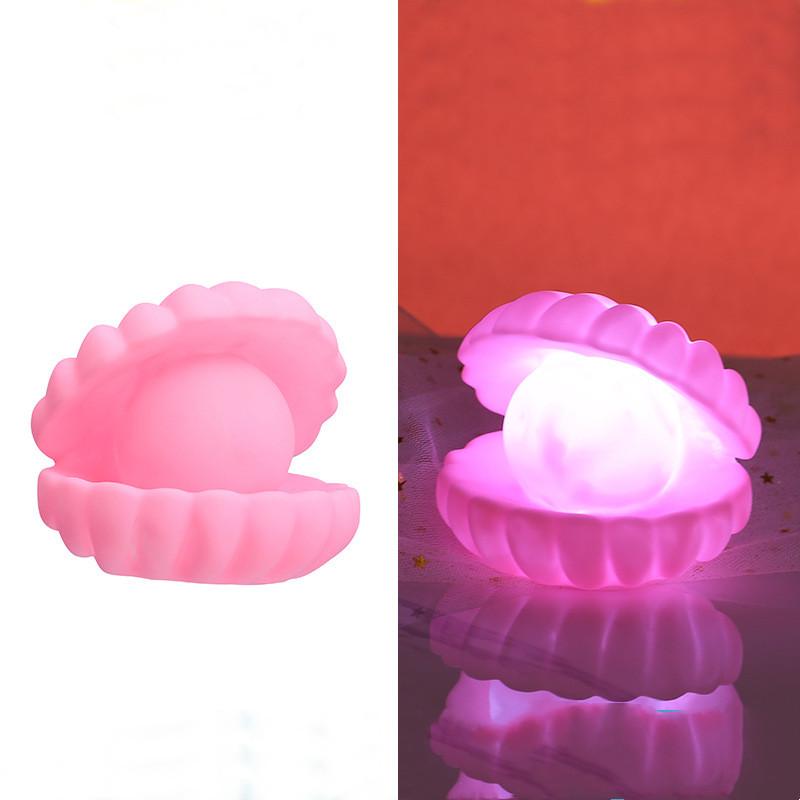 New Cartoon Light Silicone Cloud Night Light Ins Style Shell Moon Star Lamp Led Night Lights for Kids Baby Bedroom Birthday Party Gifts