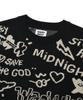 WACKY WILLY Graffiti Jacquard Pullover Black