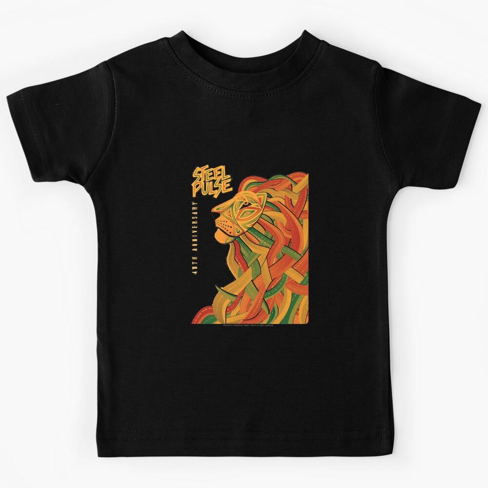 Steel Pulse Lion Steel T-Shirt Kids T-Shirt 100