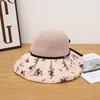 Spring and Summer Versatile Printed Sunshade Bucket Hat Casual Face Small Hat Women's Outdoor Travel Sunscreen Basin Hat Sun Hat