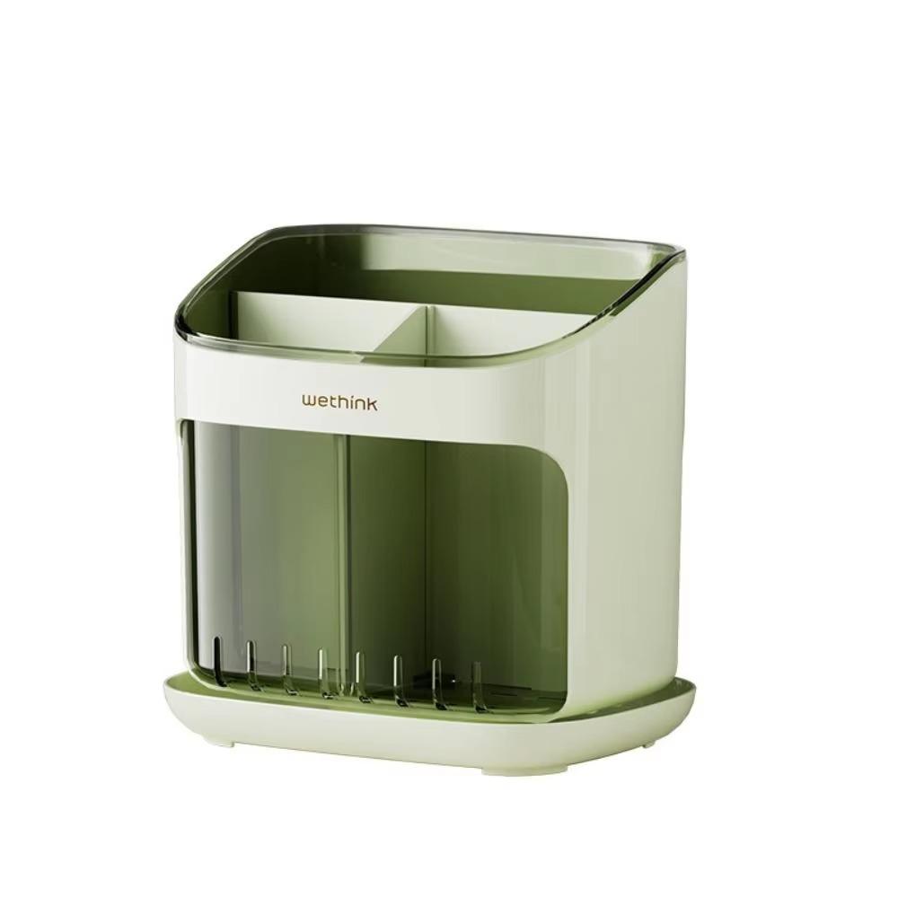 

Пластиковый держатель для кухонной утвари, подставка для палочек для еды, новое ведро для палочек для еды, хранение посуды зелёный