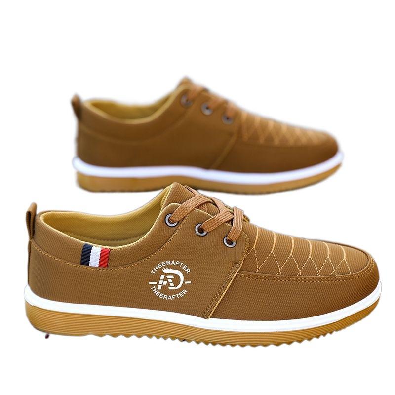 New Ox Tendon Sole Old Beijing Cloth Shoes Men's Canvas Shoes Anti-slip Wear-Resistant Casual Shoes Breathable and Odor Proof Work Men's Shoes