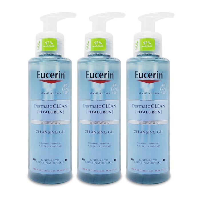 Eucerin Dermato Clean Refreshing Cleansing Gel 200ml x 3 Ss (42237723)
