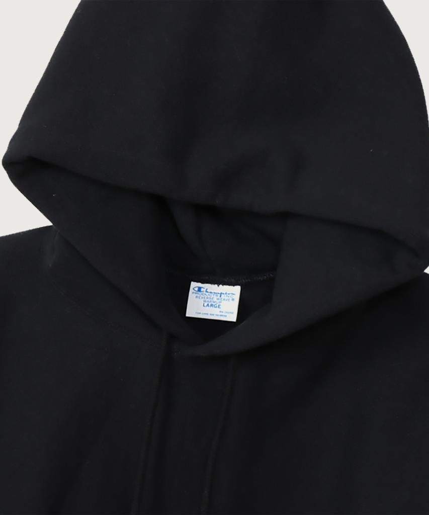 Reverse Weave Blu-Tack Regular Fit Fleece-Lined Hoodie Black