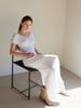Moi Fair Rose Long Skirt / White
