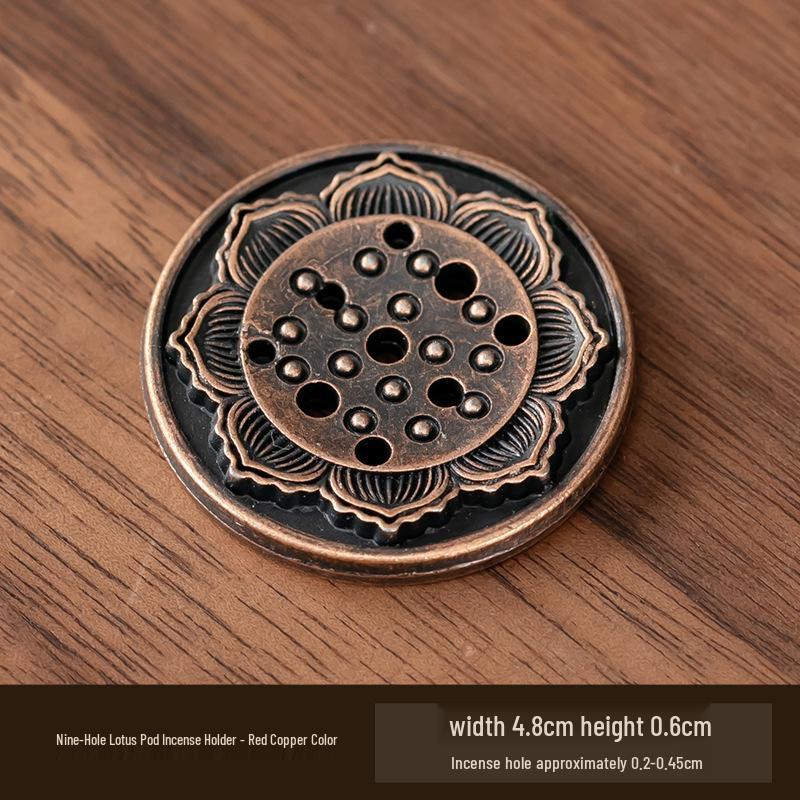 Antyczny dwuwarstwowy uchwyt na kadzidło lotosowe na ceremonię herbaty i kadzidło Buddy, wielopory palnik na kadzidło sandałowe.