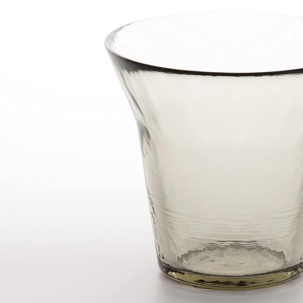 Wired Beans Wired Beans Glass Tumbler for a Lifetime Pair Set Gift Box Tumbler Glass 200ml (Tsugaru Vidro) (Blue/Gray)