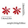 2025 New ZAA Charm Women Jewelry Luxury Enameled Metal Flower Earrings Trend Casual Holiday Party Accessories Elegant Girl Gifts