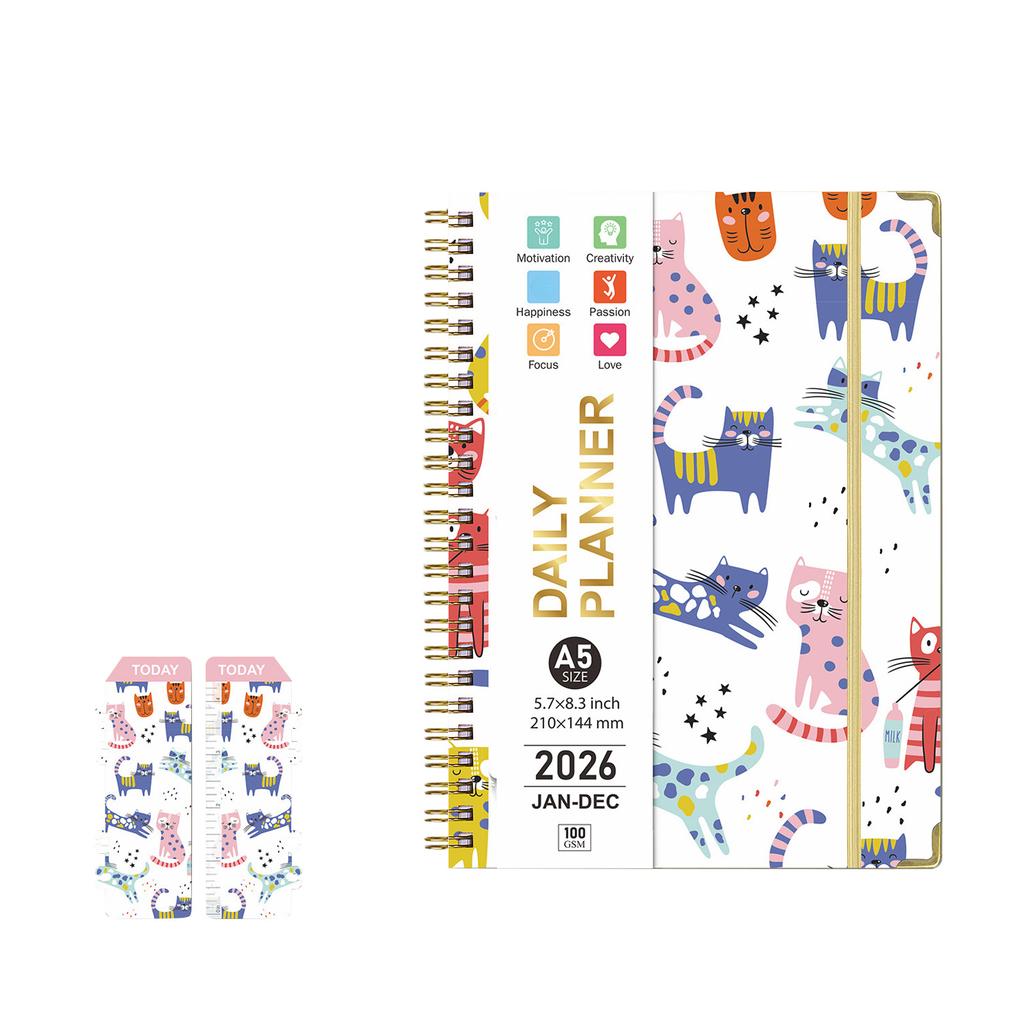 2026 Planner, Stylish Calendar, Ample Notebook Space, Perfect For Recording To Do Lists