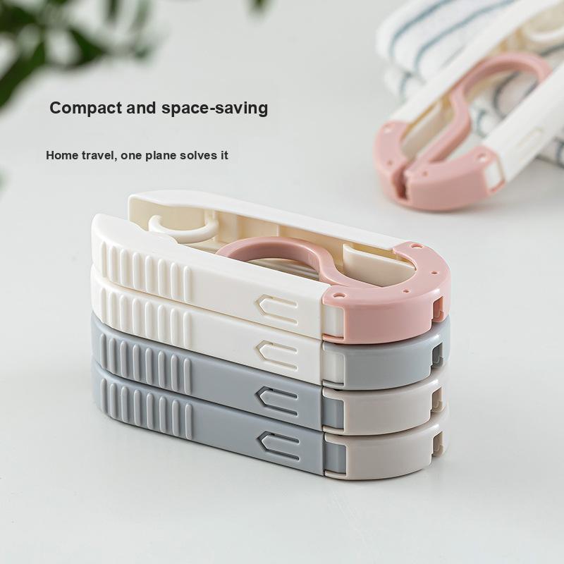 Multifunctional Travel Folding Clothes Rack Portable Laundry Drying Hanger for Tourism, Business Trip, Home Use