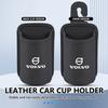 fqshd6 Leather Car Seat Cup Holder Hang Drink Storage Box Accessorie For Volvo V60 V90 S60 S80 S90 C30 XC40 XC60 XC70 XC90 V40