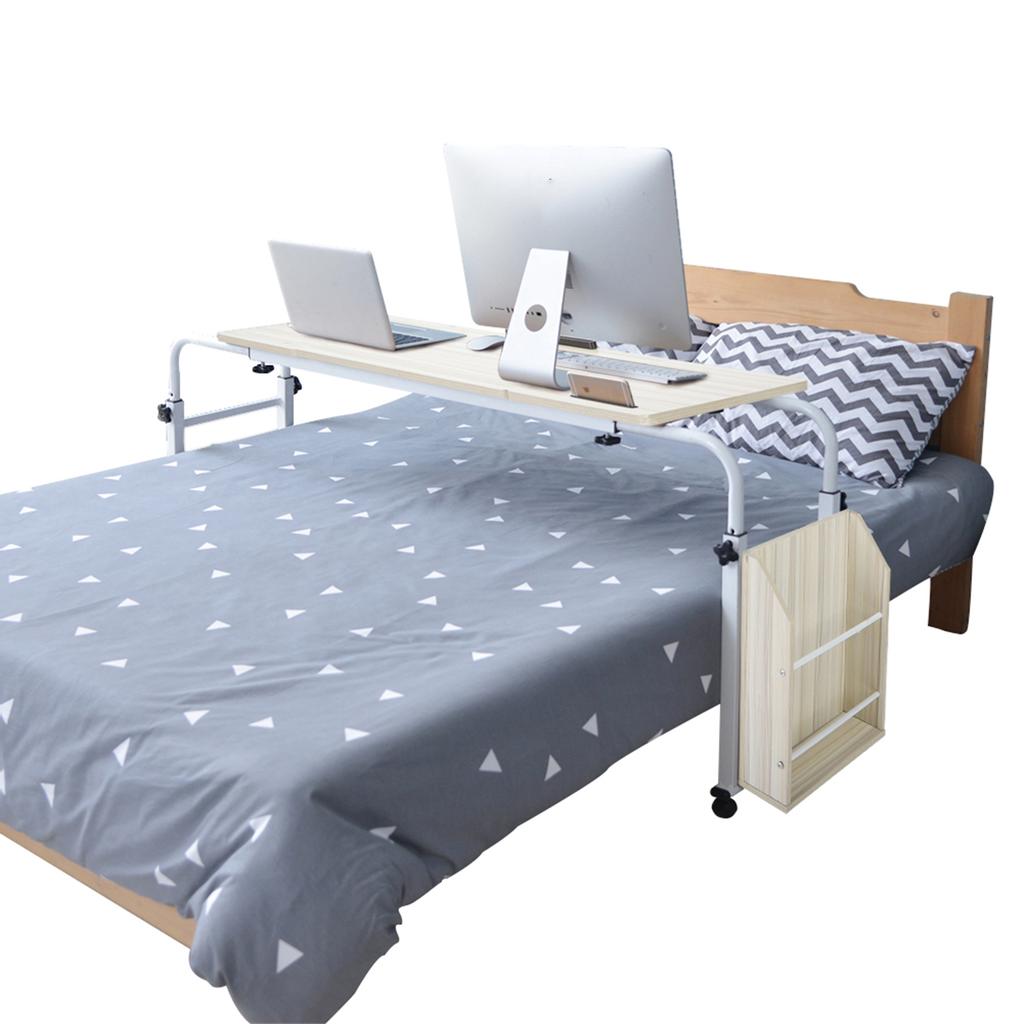 Escritorio Multifuncional Ajustable Sobre la Cama Mesa de Estudio Plegable (Blanco)