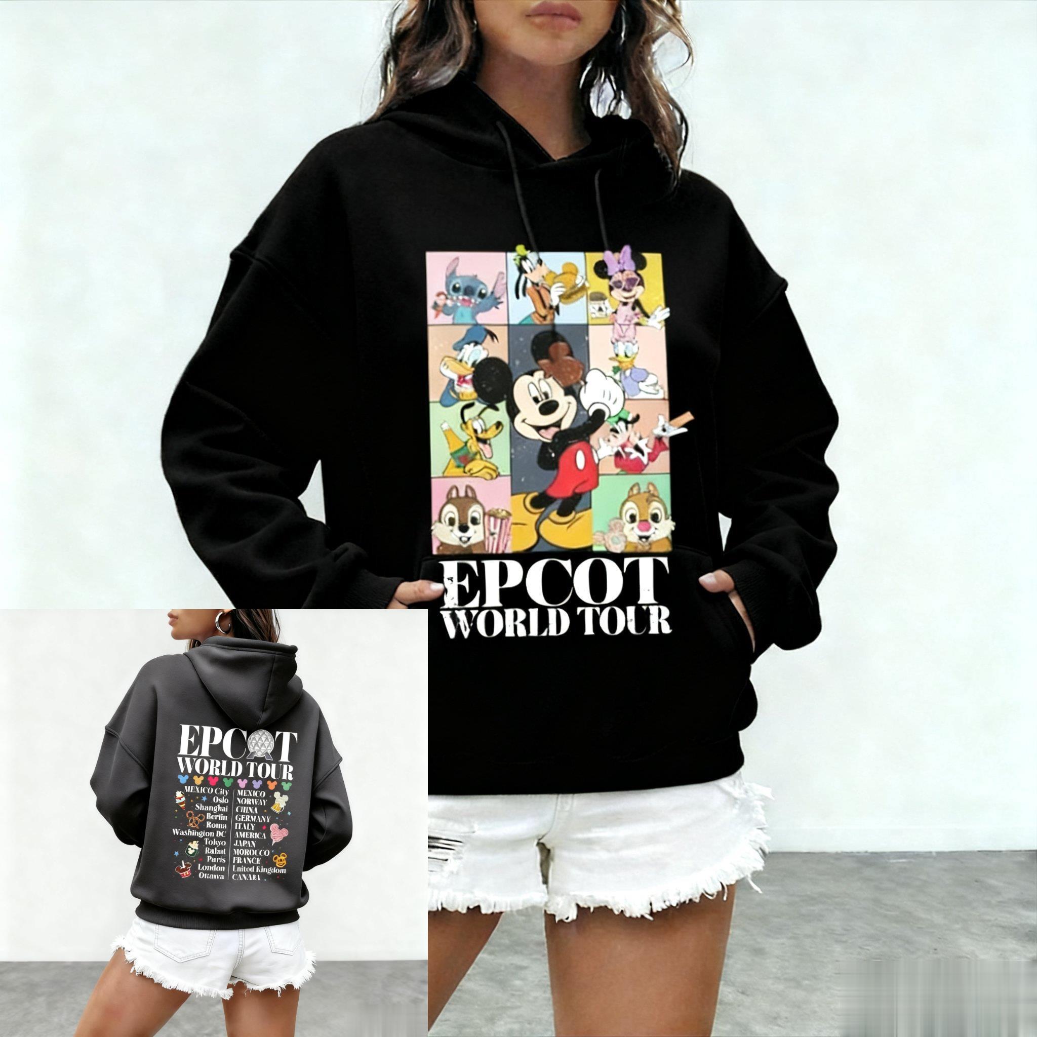 

2025 New Disney Cartoon Pullover Hoodie Men Women Oversized Casual Streetwear Sweatshirt Autumn Winter Trendy Y2k Clothes Unisex S