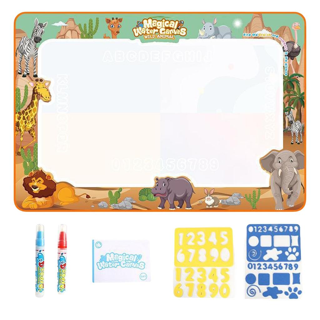 Water Pad 39 X 31Inch Extra Large Art Water Color Pad Reusable Foldable Water Painting Pad Educational Painting Toy Set For Children Over 3 Years Old