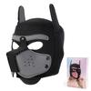 Flirtująca Maska na Głowę Psa dla Dorosłych do Zabawy w Role - Unisex Rekwizyt Dominacji BDSM