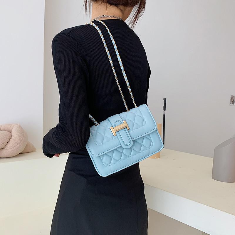 Fashionable Women's Crossbody Bag Trendy Korean Style Chic Small Square Handbag