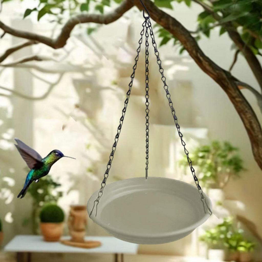 Hanging Bird Feeder and Waterer Tray Birds Water Station for Backyard Garden